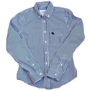 Abercrombie Kids EUC Sz S Blue Striped Button Down Shirt